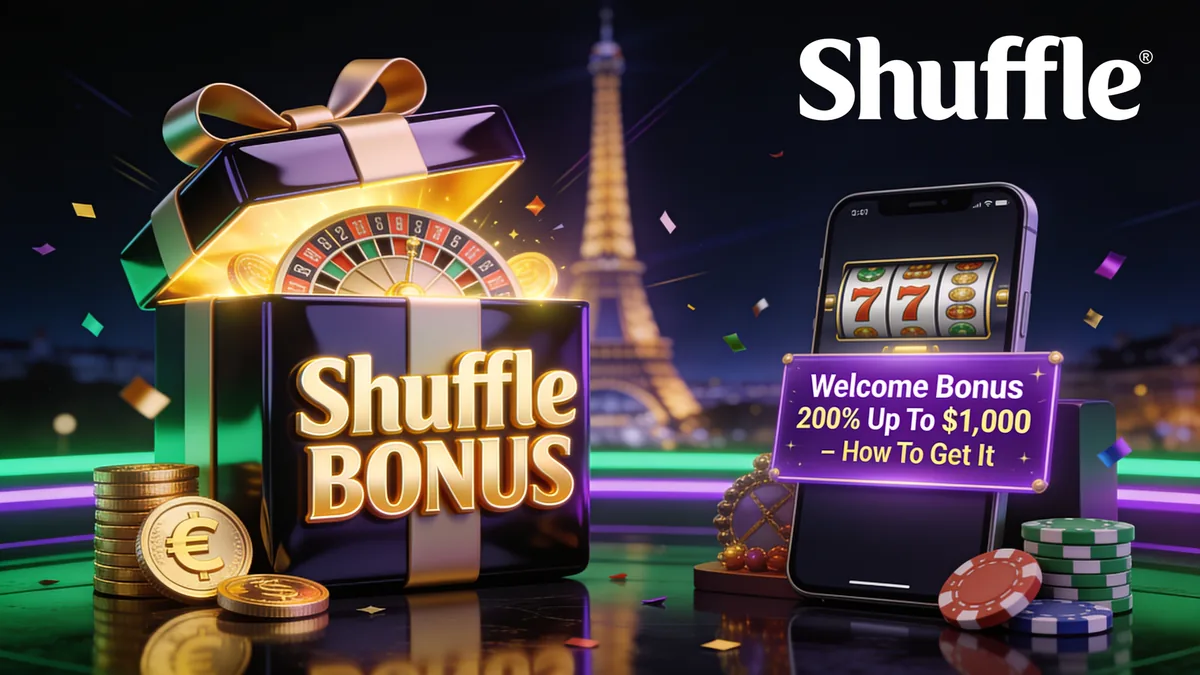 shuffle casino en France — Bonus de Bienvenue 200% Jusqu'à 1 000 $ – Comment l'Obtenir